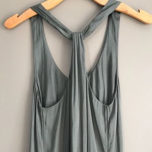 Olive Green Twist Knot Dress
